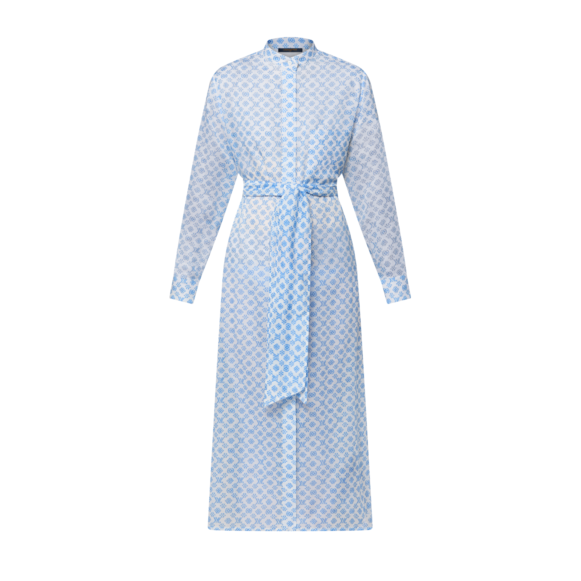 Hemdkleid mit 3D Monogram-Motiv  Damen Ready to Wear Kleider | LOUIS VUITTON (Zoom)
