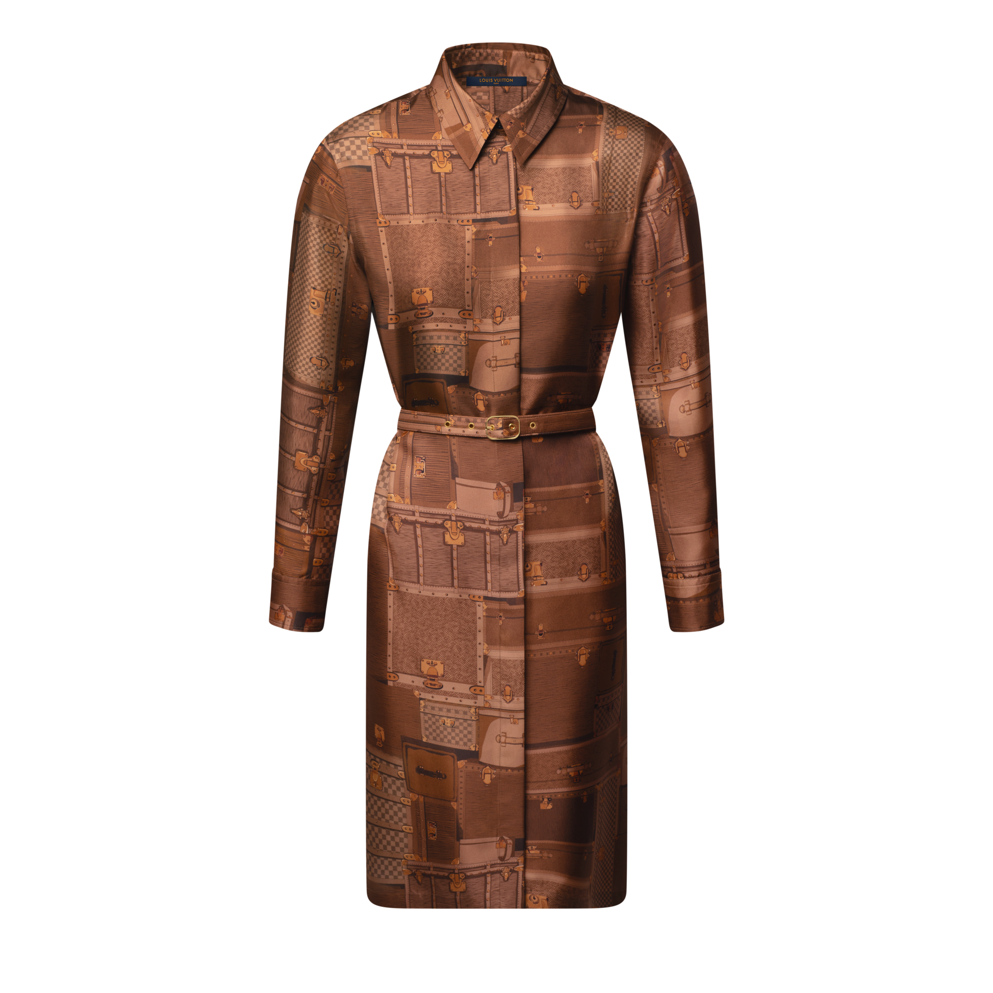 Hemdkleid mit Koffer-Motiv  Damen Ready to Wear Kleider | LOUIS VUITTON (Zoom)
