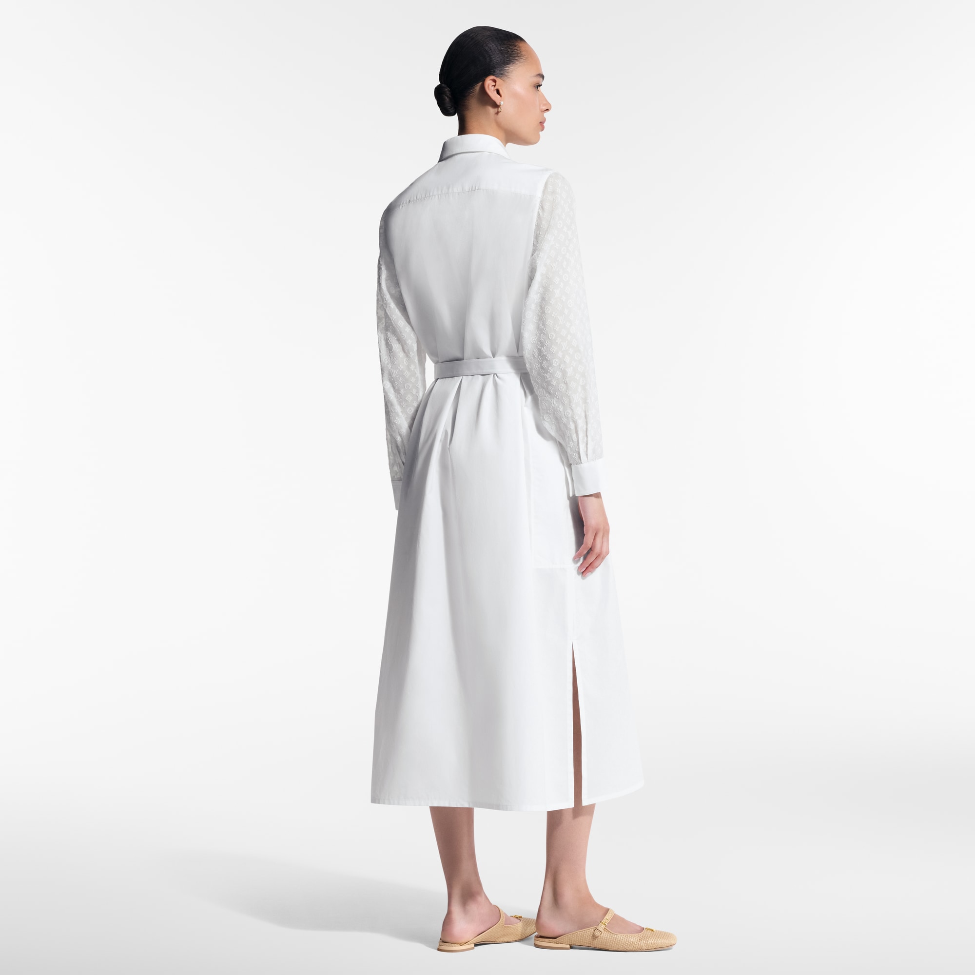 Hemdkleid mit Monogram-Akzent  Damen Ready to Wear Kleider | LOUIS VUITTON (Zoom)