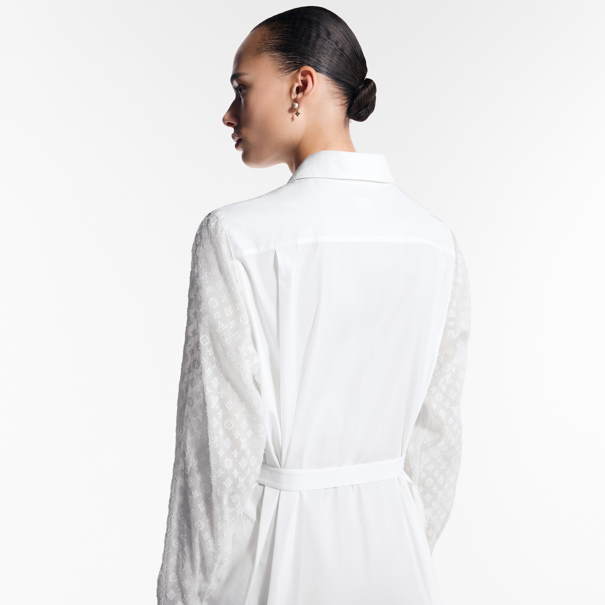 Hemdkleid mit Monogram-Akzent  Damen Ready to Wear Kleider | LOUIS VUITTON (Zoom)