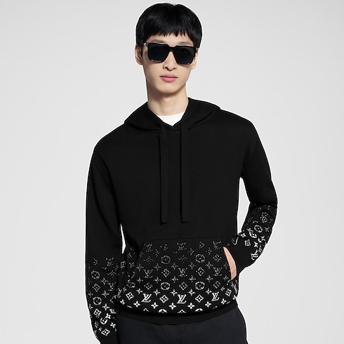 Hoodie aus Baumwolle mit Farbverlauf Herren Ready to Wear Strick und Sweatshirts | LOUIS VUITTON (Zoom)
