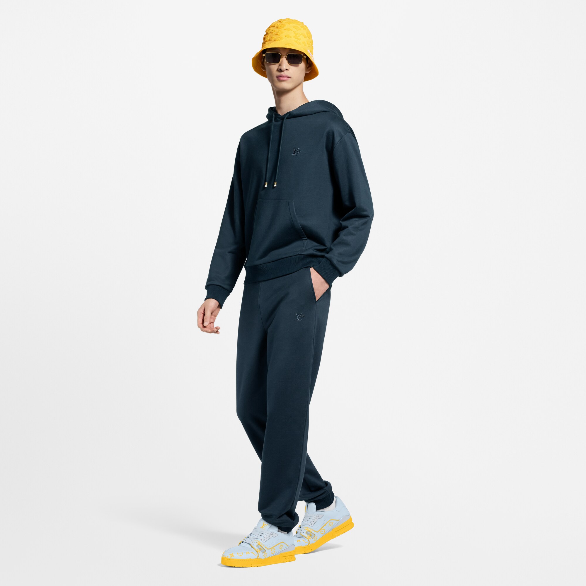 Hoodie aus Seidengemisch mit Signatur  Herren Ready to Wear Strick und Sweatshirts | LOUIS VUITTON (Zoom)