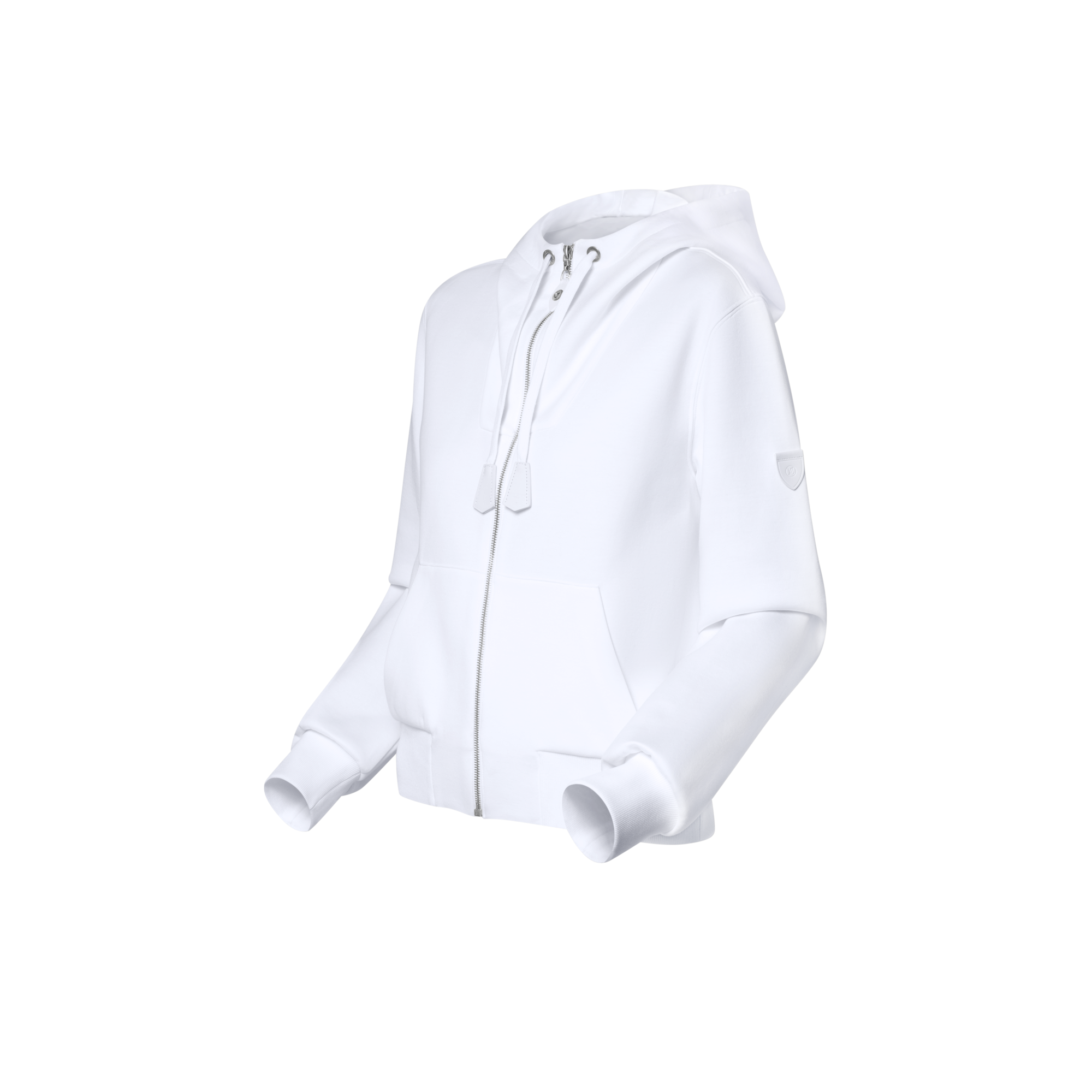 Hoodie mit Akzent aus Leder  Damen Ready to Wear Tops | LOUIS VUITTON (Zoom)