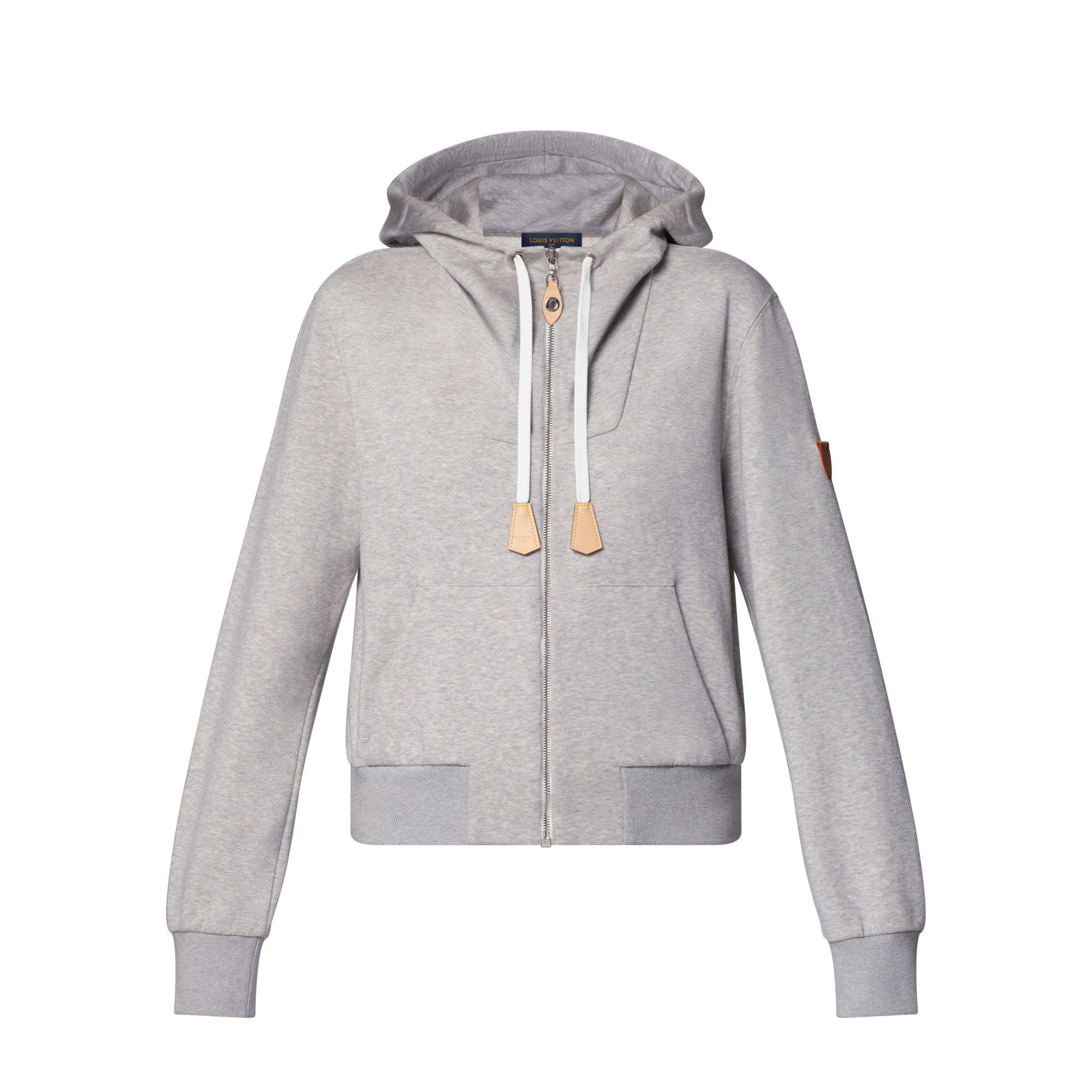 Hoodie mit Akzent aus Leder  Damen Ready to Wear Tops | LOUIS VUITTON (Zoom)