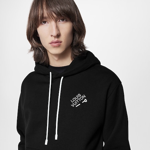 Hoodie mit gestickter Signatur Herren Ready to Wear Strick und Sweatshirts | LOUIS VUITTON (Zoom)