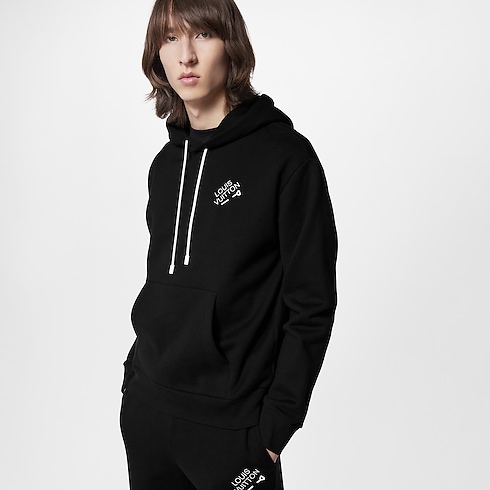 Hoodie mit gestickter Signatur Herren Ready to Wear Strick und Sweatshirts | LOUIS VUITTON (Zoom)