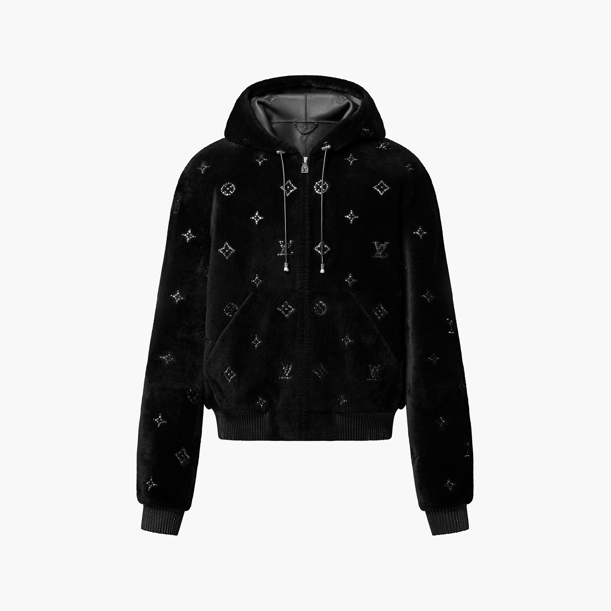 Hoodie mit Lammfell und Monogram Ready to Wear 1AHBYL LOUIS