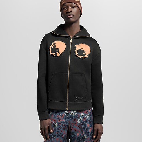Hoodie mit Reißverschluss Herren Ready to Wear Vollständige Ready to Wear | LOUIS VUITTON (Zoom)