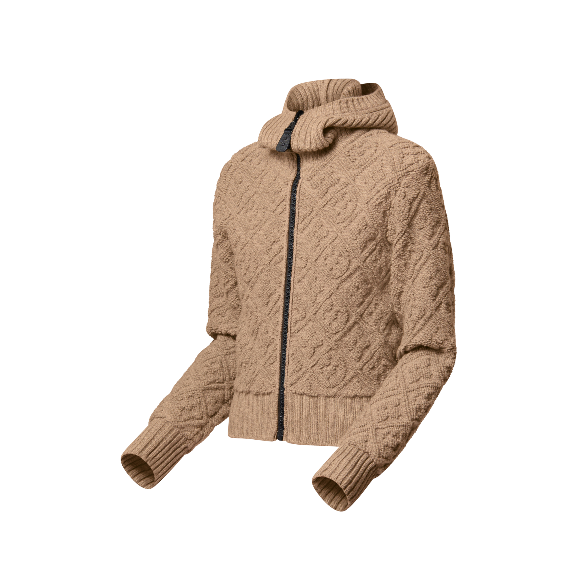 Hoodie mit Reißverschluss und Monogram-Motiv  Damen Ready to Wear Tops | LOUIS VUITTON (Zoom)