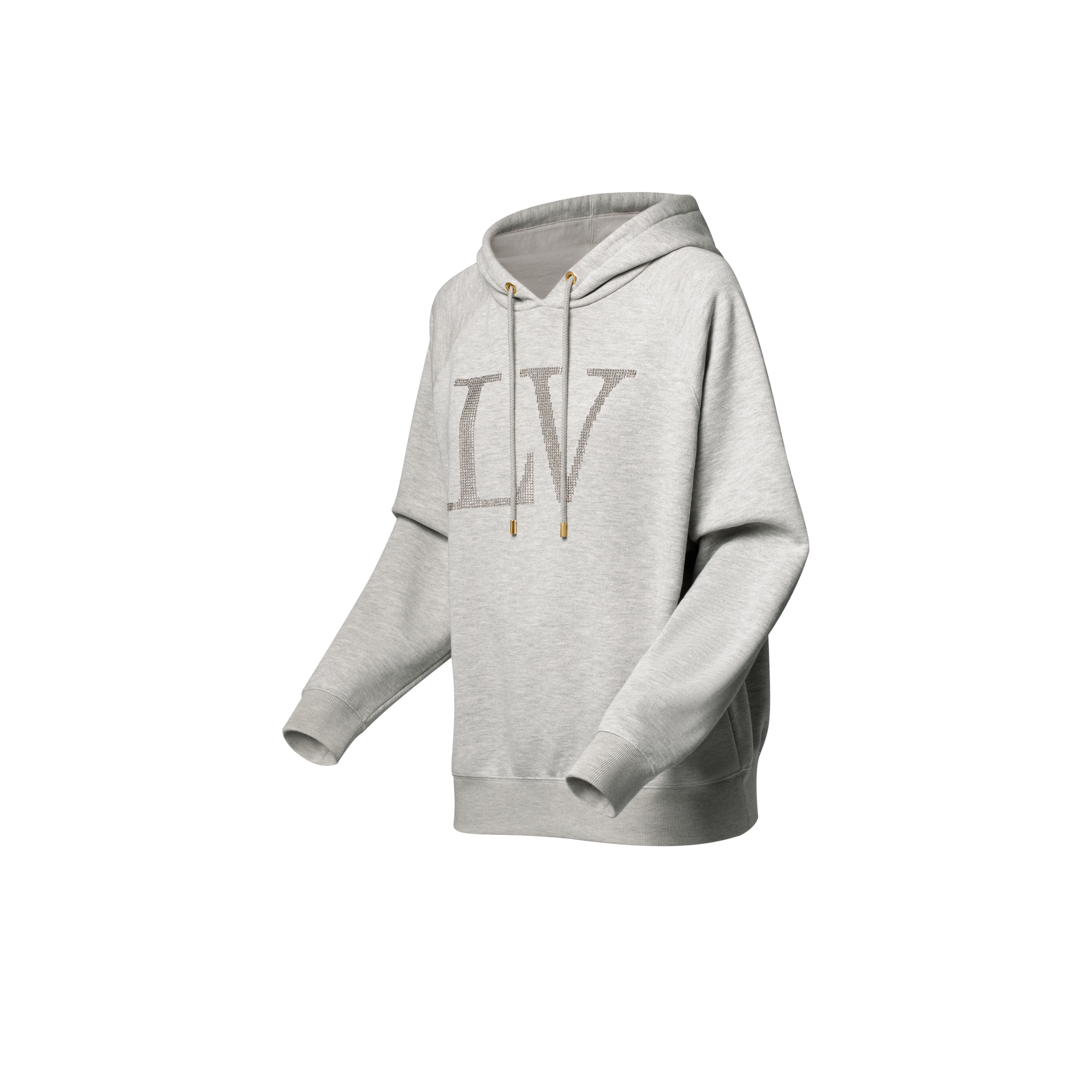 Hoodie mit Signatur aus Kristall-Strass  Damen Ready to Wear Tops | LOUIS VUITTON (Zoom)