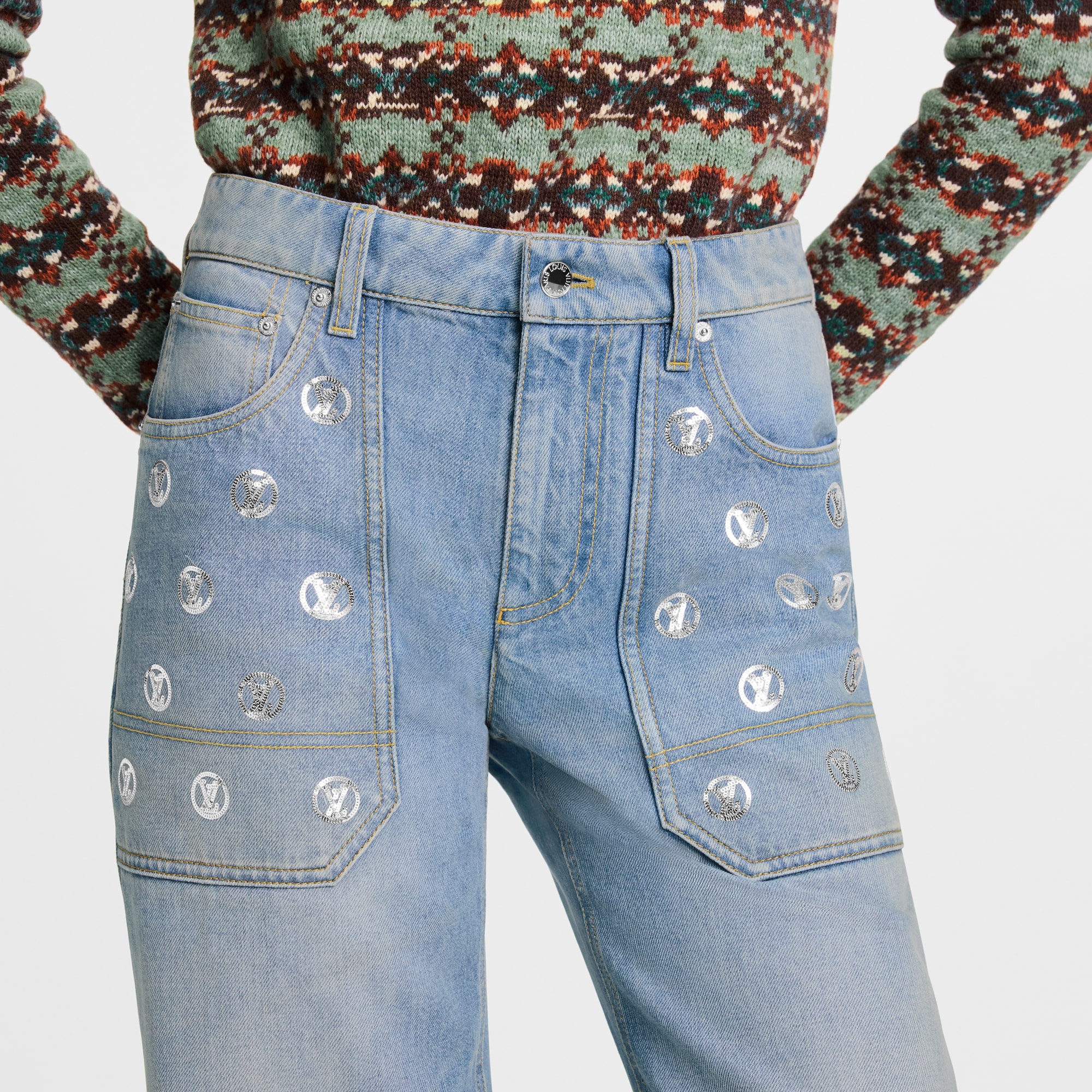 Hose aus Denim  Damen Ready to Wear Hosen | LOUIS VUITTON (Zoom)