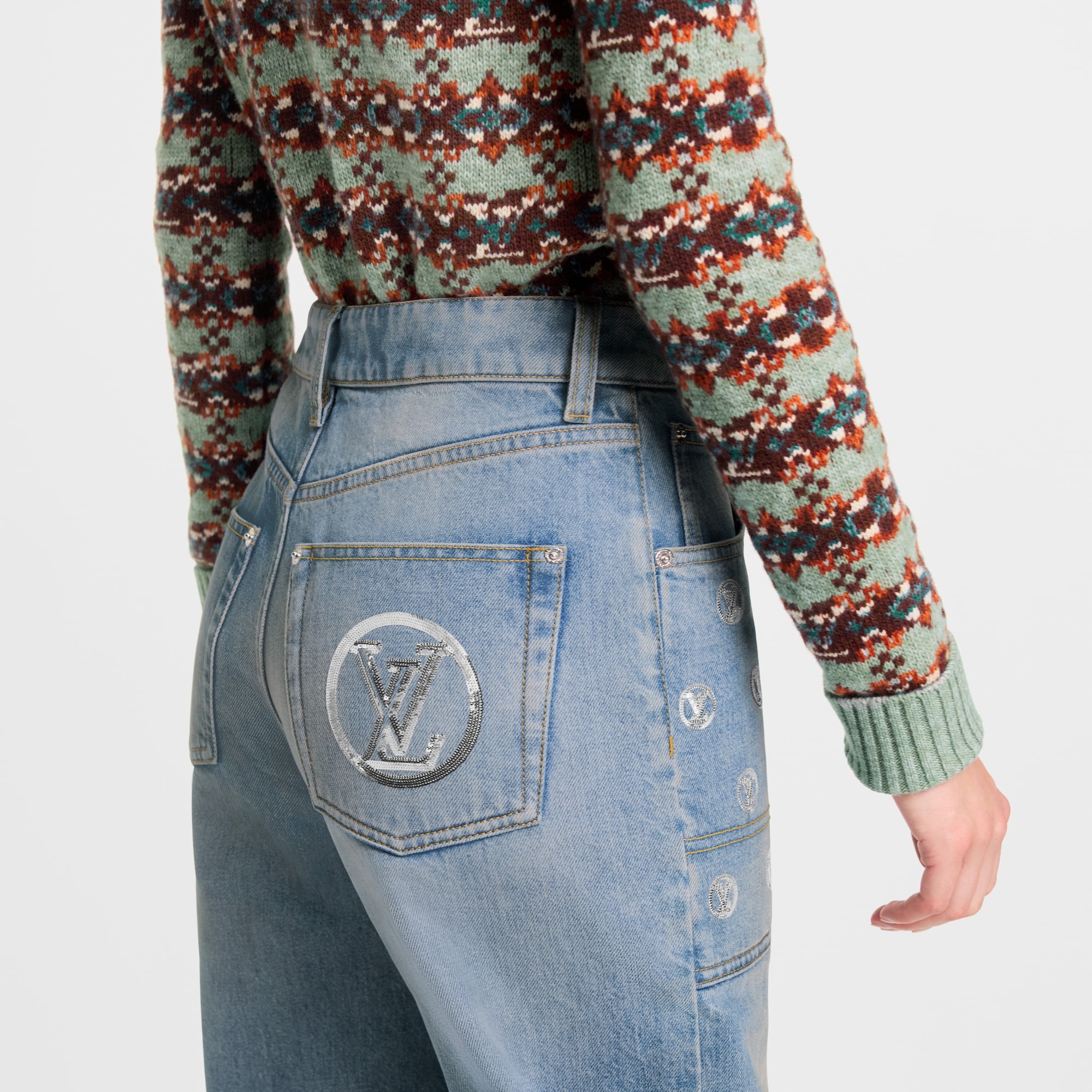 Hose aus Denim  Damen Ready to Wear Hosen | LOUIS VUITTON (Zoom)