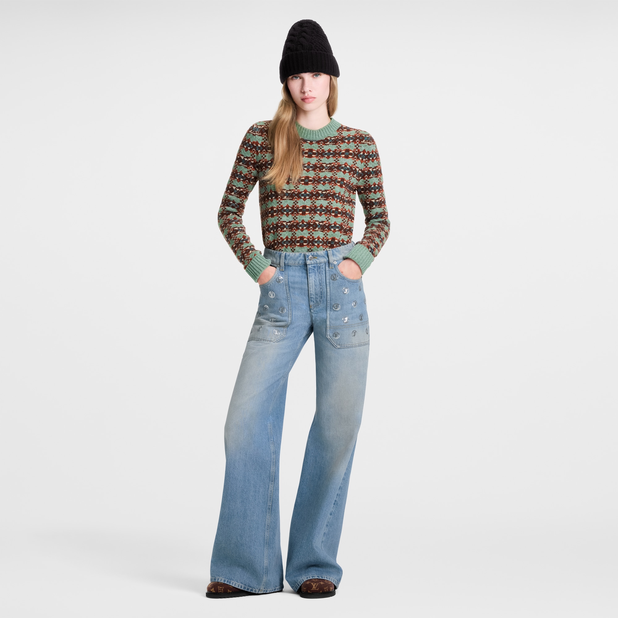 Hose aus Denim  Damen Ready to Wear Hosen | LOUIS VUITTON (Zoom)