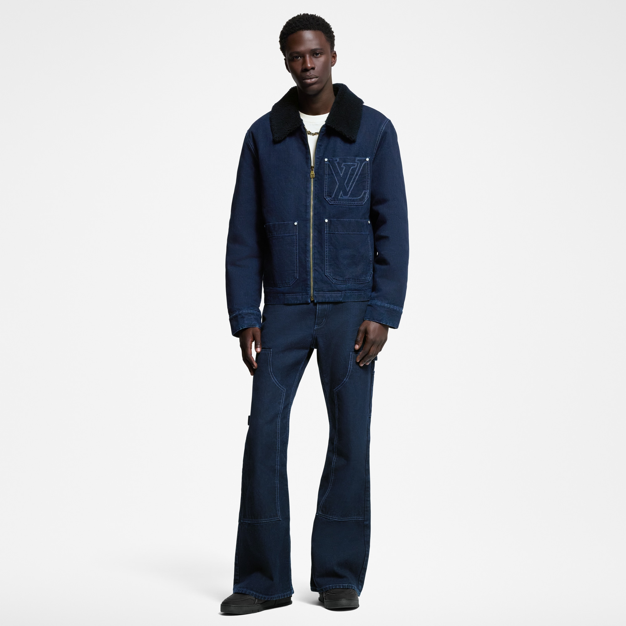 Hose aus Denim im Carpenter-Stil  Herren Ready to Wear Denim | LOUIS VUITTON (Zoom)