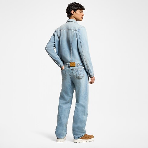Hose aus Denim im Skater-Stil Herren Ready to Wear Denim | LOUIS VUITTON (Zoom)