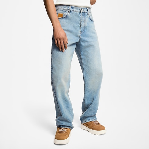 Hose aus Denim im Skater-Stil Herren Ready to Wear Denim | LOUIS VUITTON (Zoom)