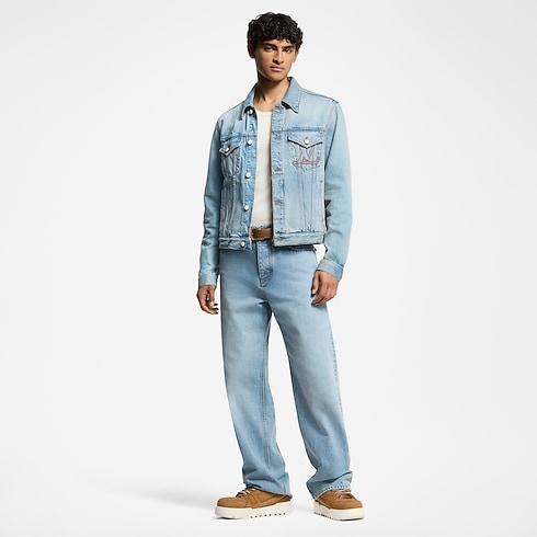 Hose aus Denim im Skater-Stil Herren Ready to Wear Denim | LOUIS VUITTON (Zoom)