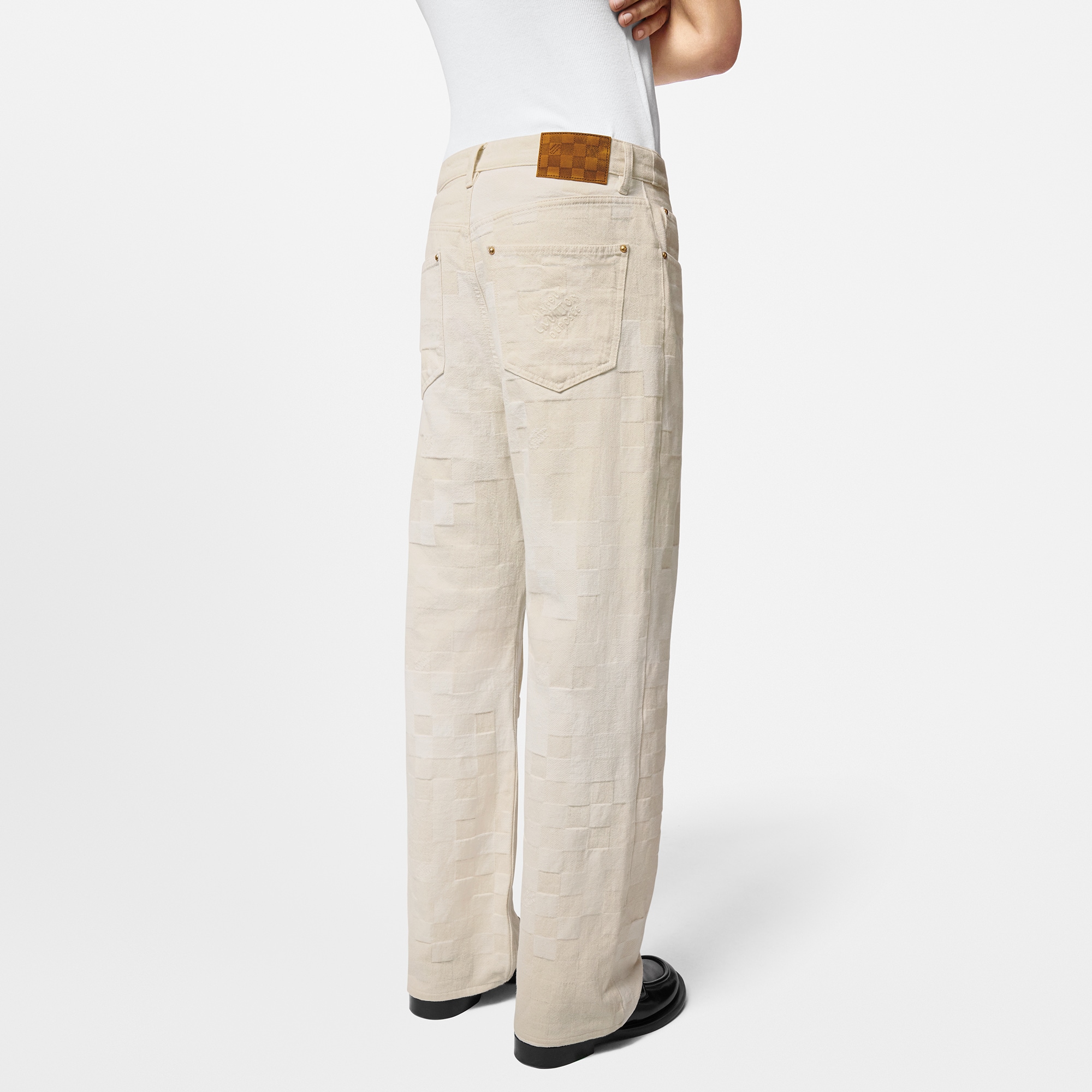 Hose aus Denim im Skater-Stil aus Damoflage-Jacquardgewebe  Herren Ready to Wear Denim | LOUIS VUITTON (Zoom)