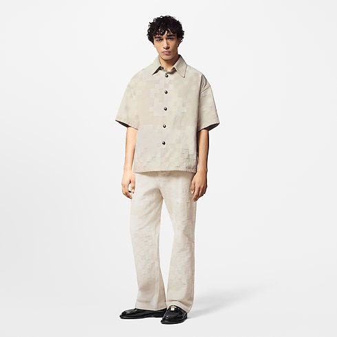 Hose aus Denim im Skater-Stil aus Damoflage-Jacquardgewebe Herren Ready to Wear Denim | LOUIS VUITTON (Zoom)