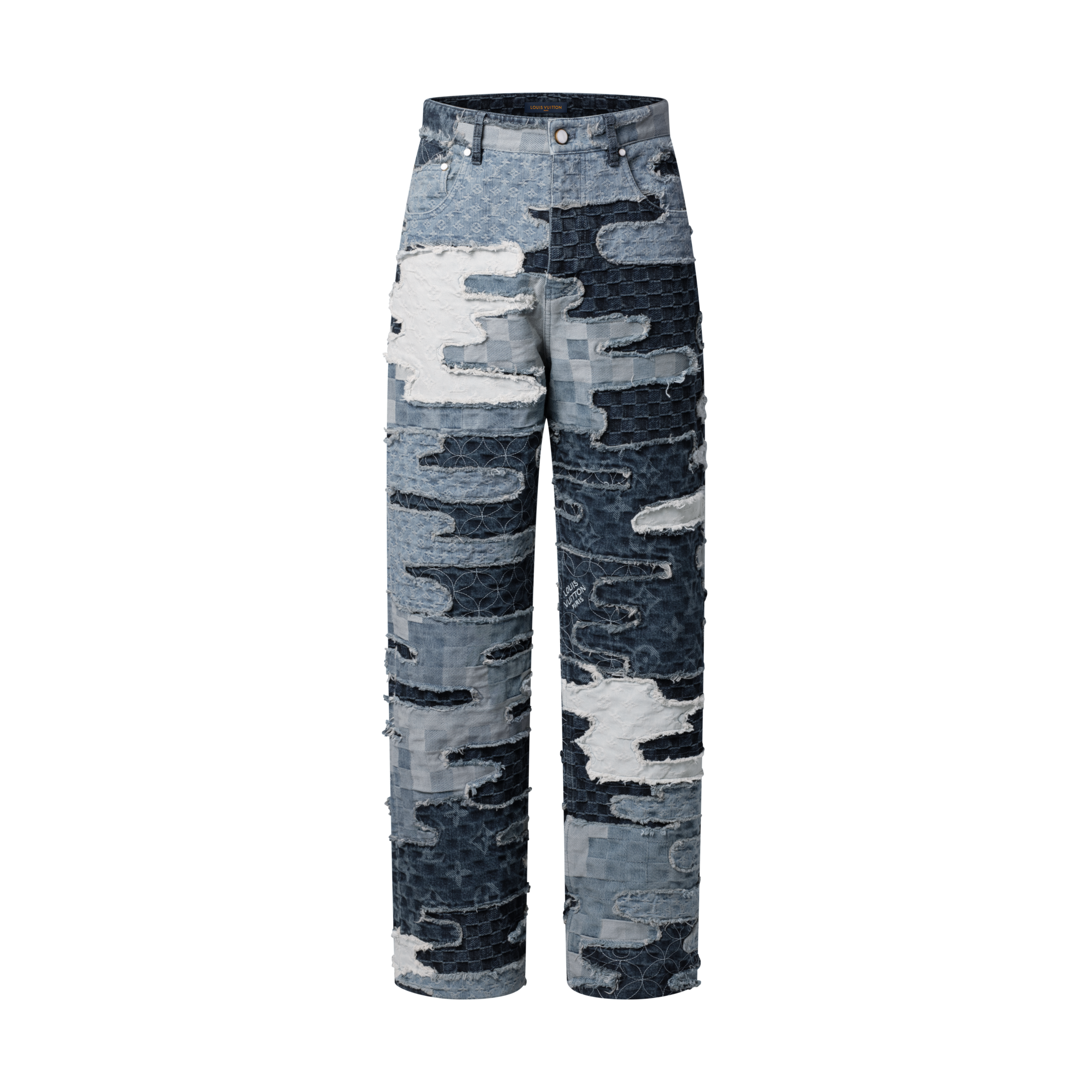 Hose aus Denim im Skater-Stil mit Patchwork-Motiv  Herren Ready to Wear Denim | LOUIS VUITTON (Zoom)