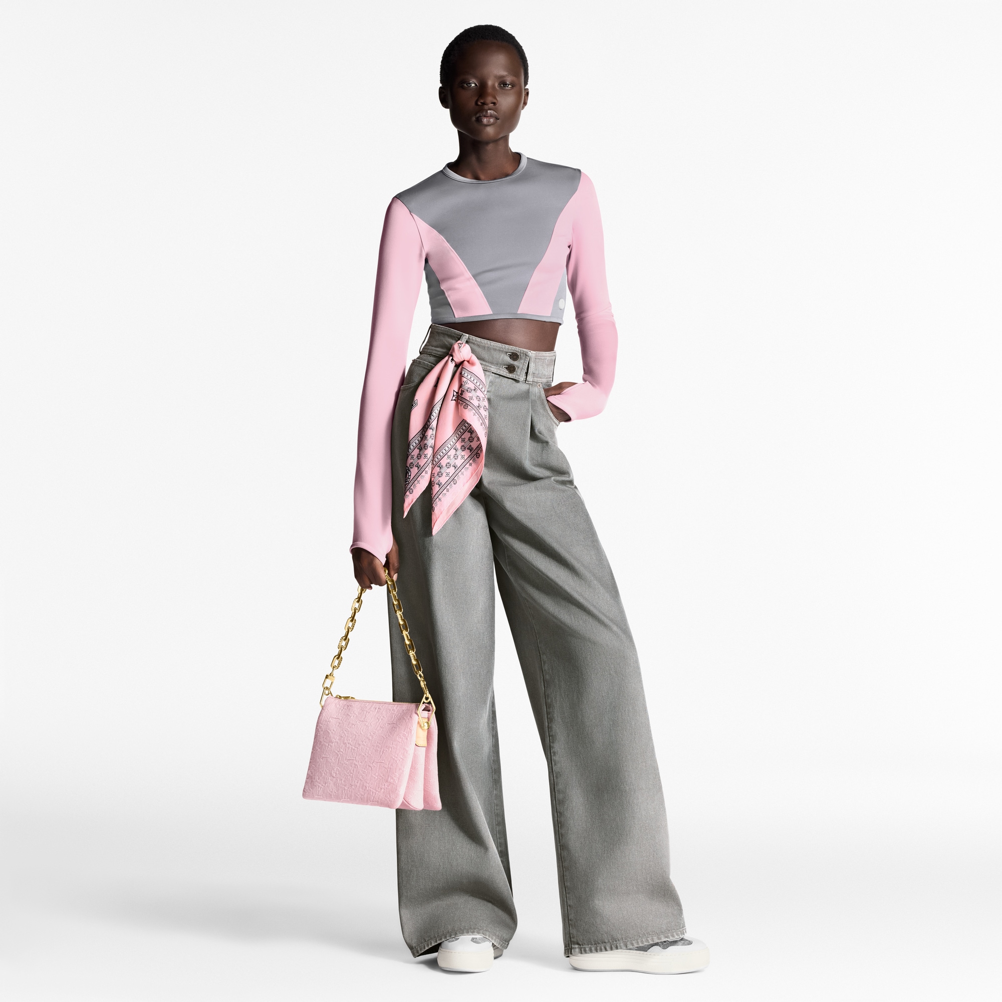 Hose aus Denim mit Bügelfalten  Damen Ready to Wear Hosen | LOUIS VUITTON (Zoom)