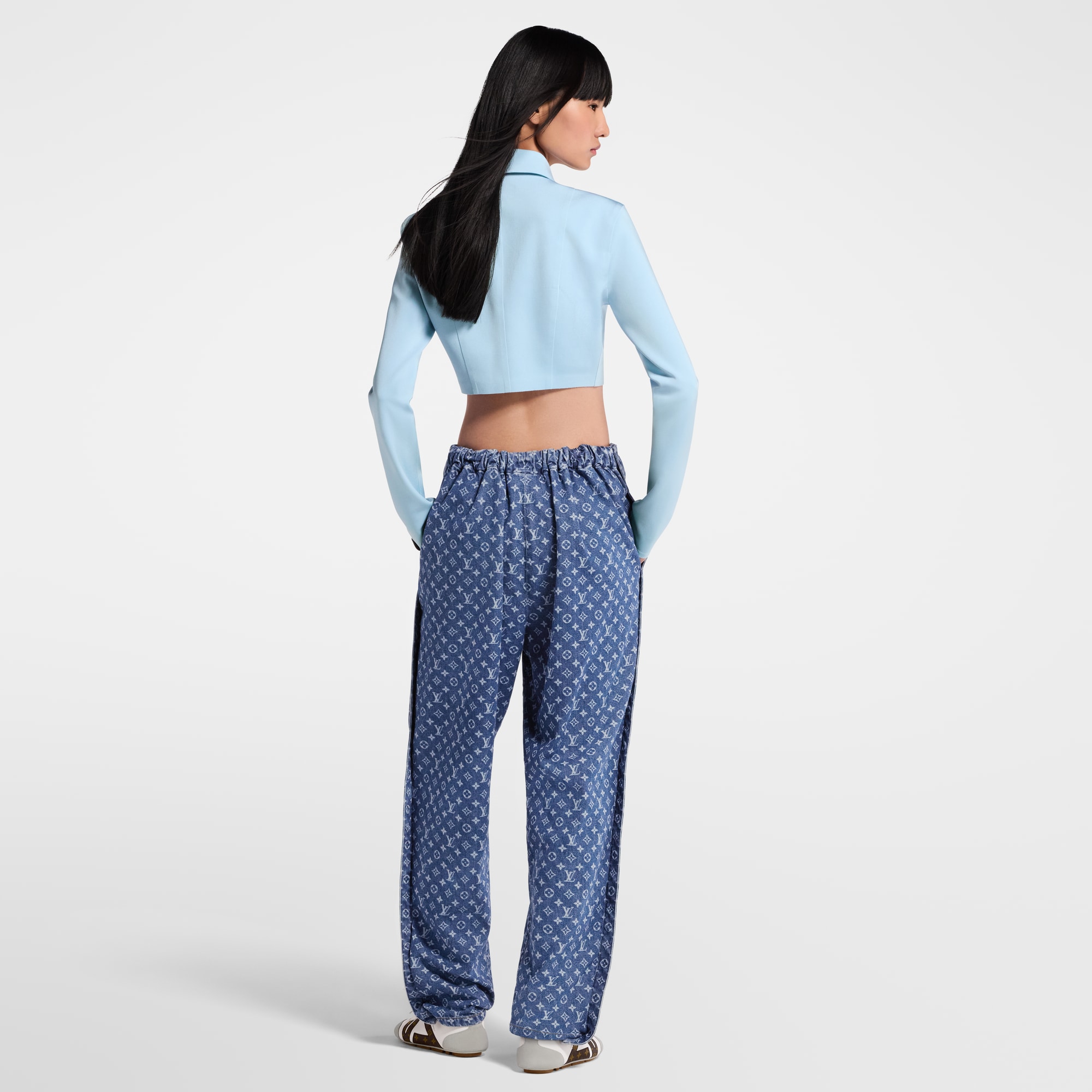 Hose aus Denim mit Monogram  Damen Ready to Wear Hosen | LOUIS VUITTON (Zoom)