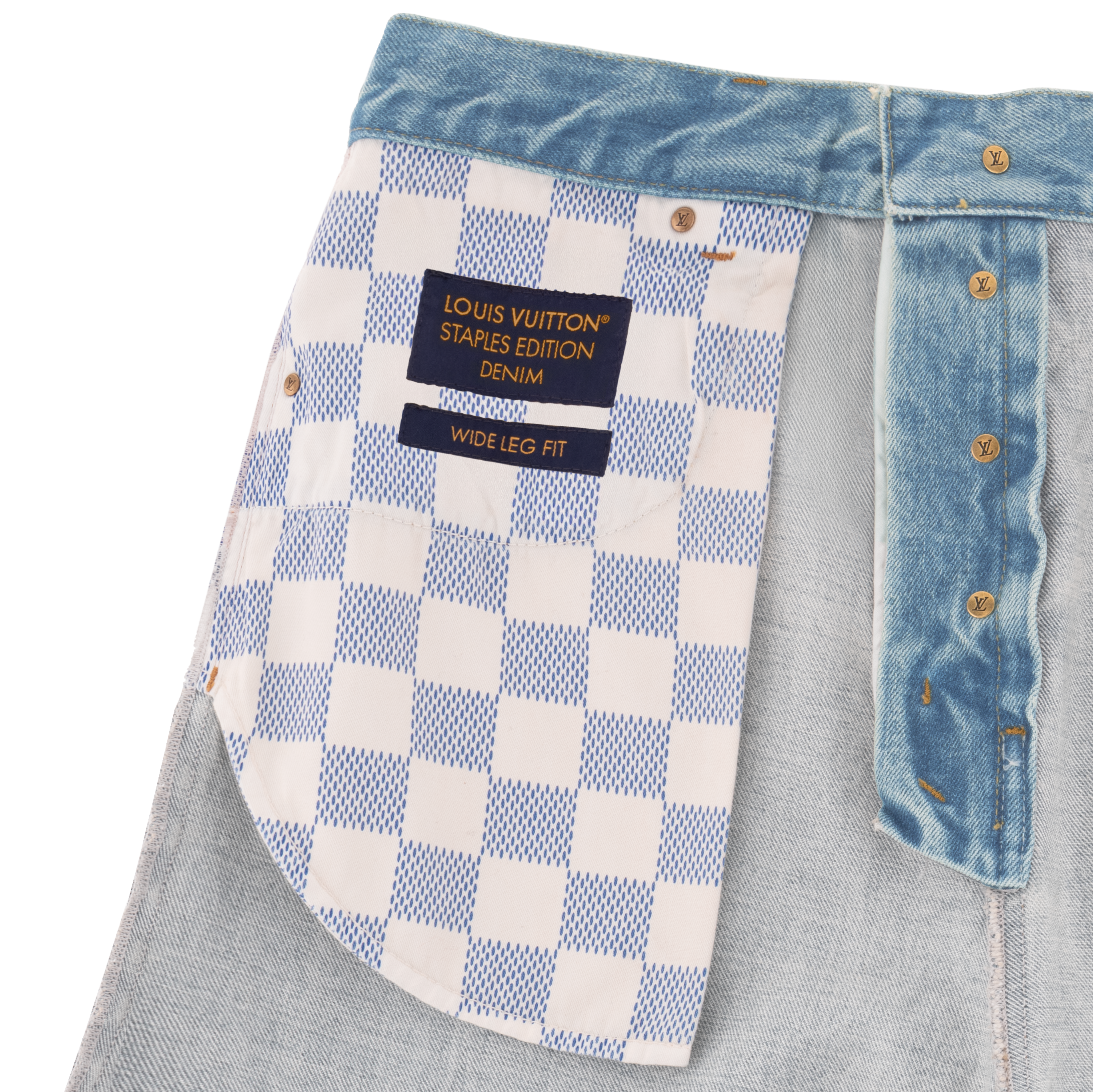 Hose aus Denim mit weit geschnittenem Bein  Herren Ready to Wear Denim | LOUIS VUITTON (Zoom)