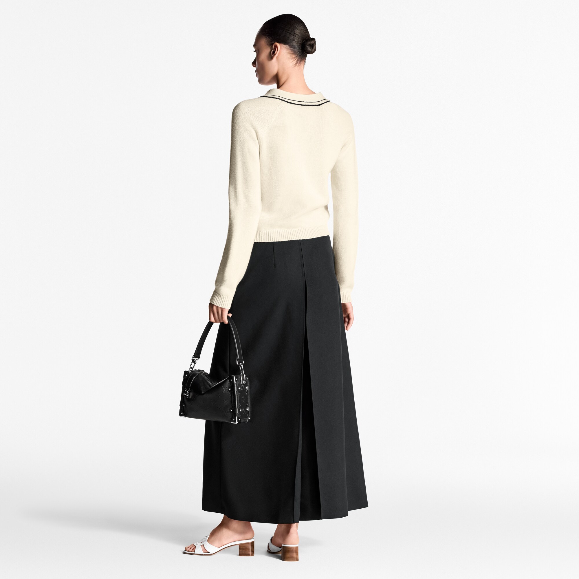 Hose aus Gabardine mit Falten  Damen Ready to Wear Hosen | LOUIS VUITTON (Zoom)