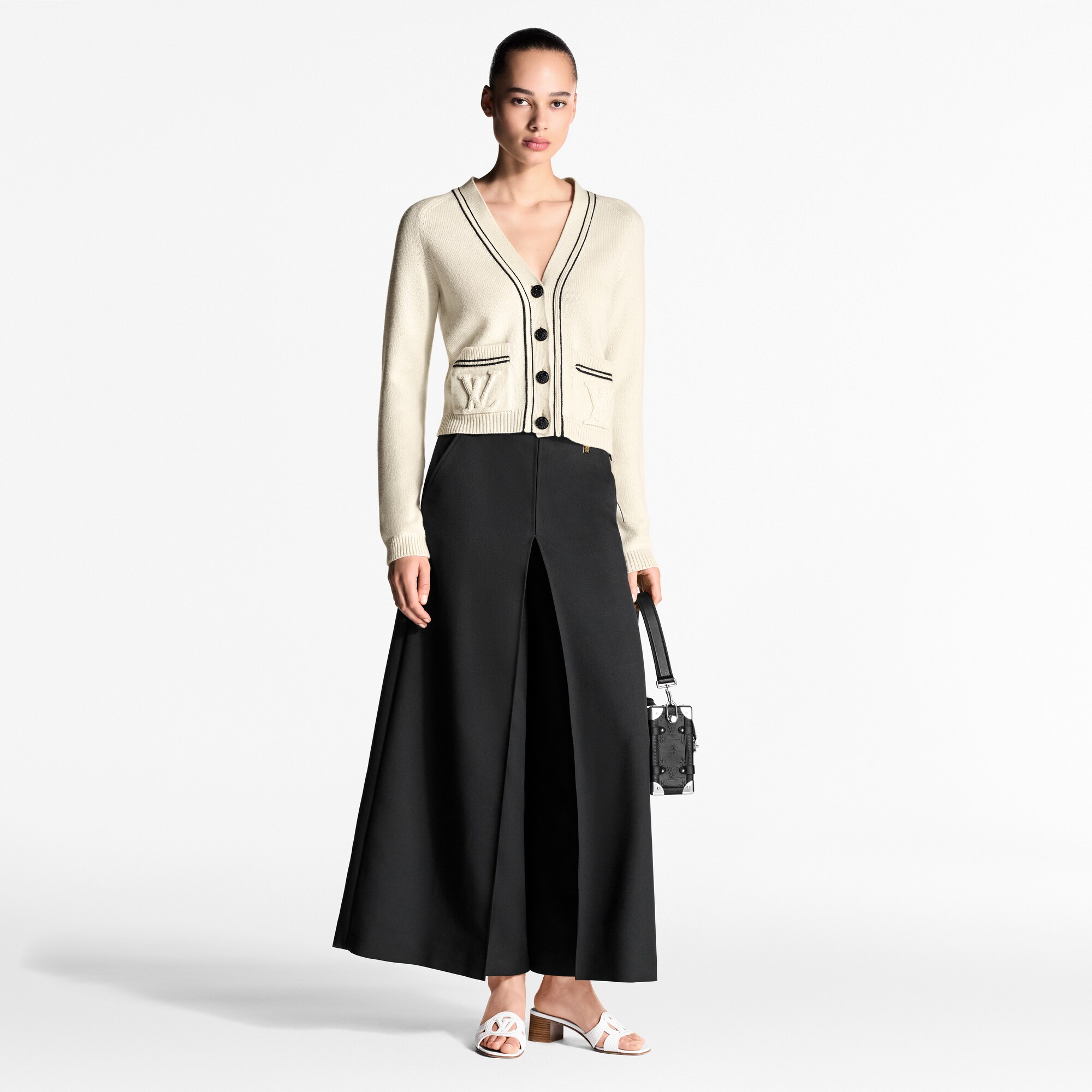 Hose aus Gabardine mit Falten  Damen Ready to Wear Hosen | LOUIS VUITTON (Zoom)
