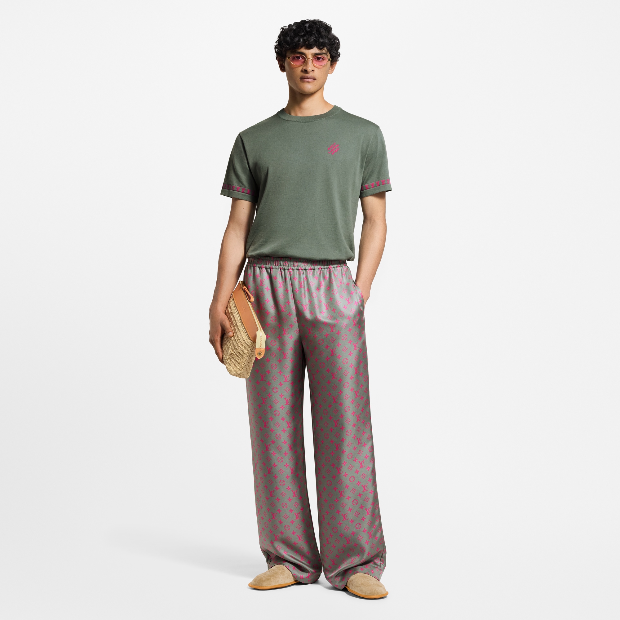 Hose aus Seide mit Monogram-Motiv und Zugband  Herren Ready to Wear Hosen | LOUIS VUITTON (Zoom)