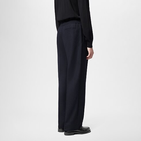 Hose aus Wollgemisch mit Zugband Herren Ready to Wear Hosen | LOUIS VUITTON (Zoom)