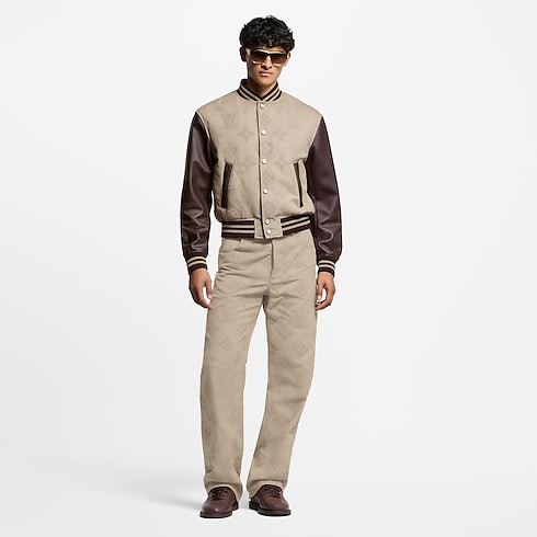 Hose im Skater-Stil mit gesticktem Monogram Herren Ready to Wear Denim | LOUIS VUITTON (Zoom)