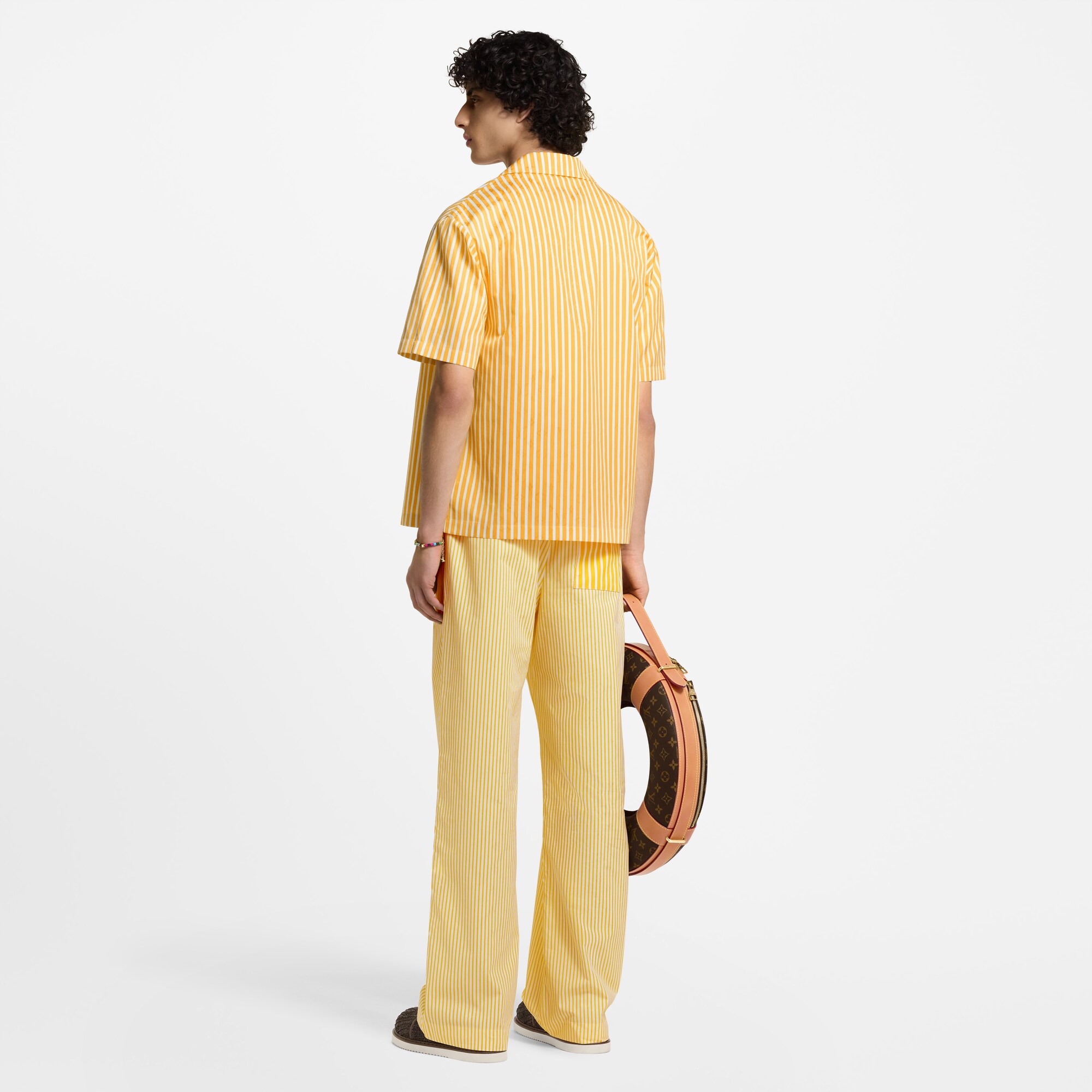Hose mit Monogram-Motiv, Streifen und Zugband  Herren Ready to Wear Hosen | LOUIS VUITTON (Zoom)