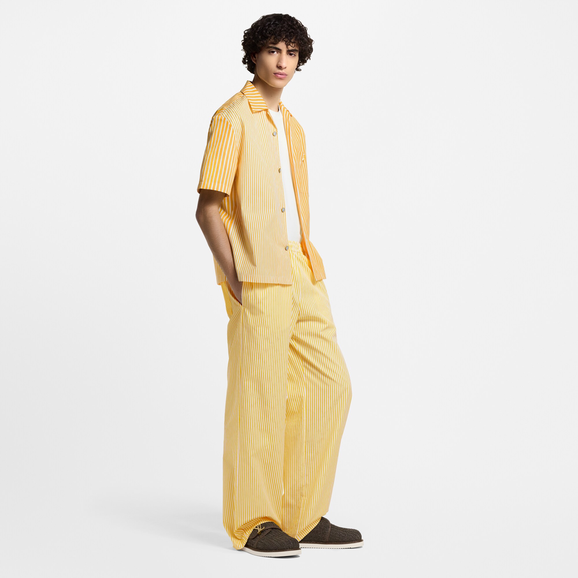 Hose mit Monogram-Motiv, Streifen und Zugband  Herren Ready to Wear Hosen | LOUIS VUITTON (Zoom)