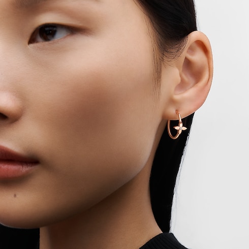 Idylle Blossom kleine Creole, Roségold und Diamant - Einzelstück Schmuck Kategorien Ohrringe | LOUIS VUITTON (Zoom)