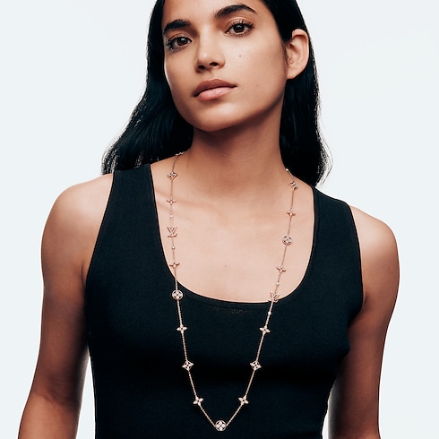 Idylle Blossom lange Halskette mit mehreren Motiven, Roségold und Diamanten Schmuck Kategorien Halsketten und Anhänger | LOUIS VUITTON (Zoom)