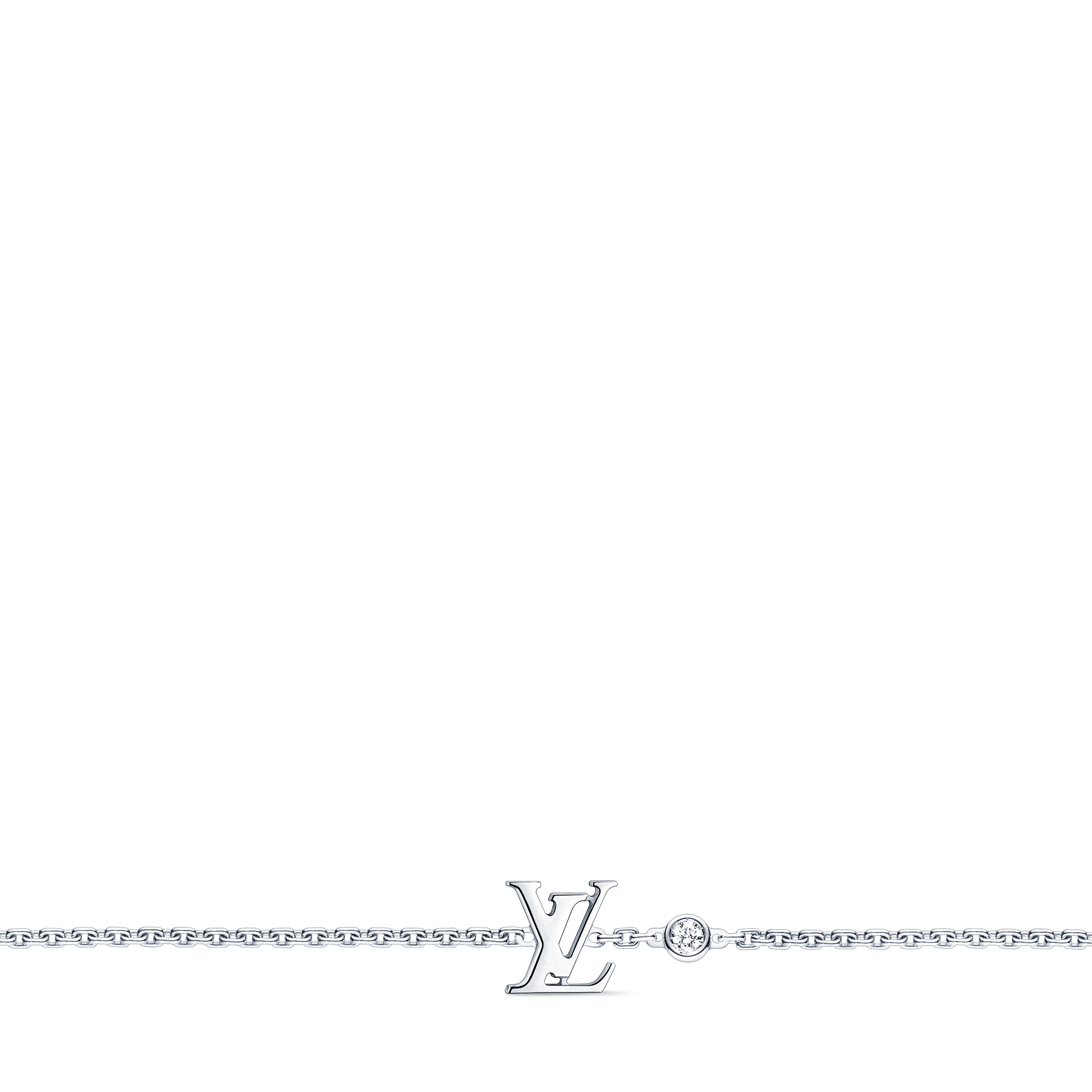 Idylle Blossom LV Armband, Weißgold mit Diamant  Schmuck Kategorien Alle Schmuckstücke | LOUIS VUITTON (Zoom)