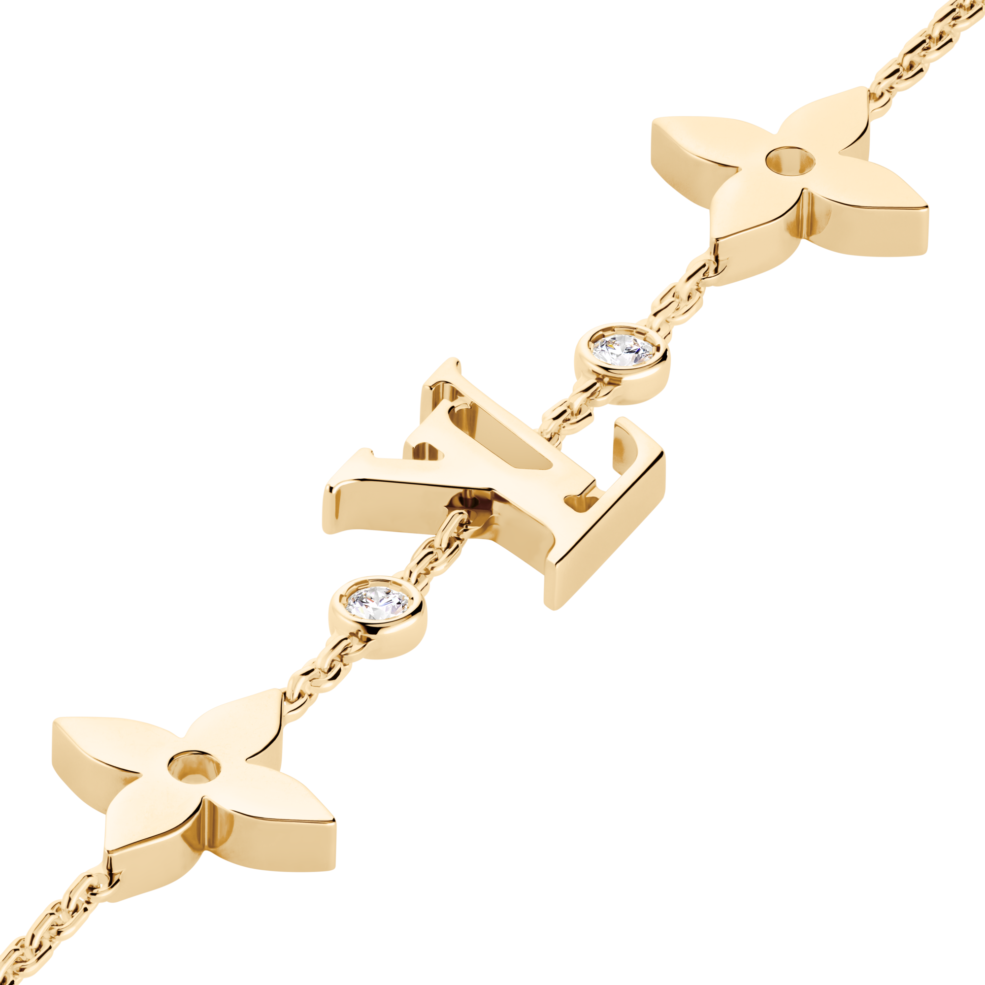 Idylle Blossom Monogram Armband, Gelbgold Und Diamanten  Schmuck Kategorien Alle Schmuckstücke | LOUIS VUITTON (Zoom)