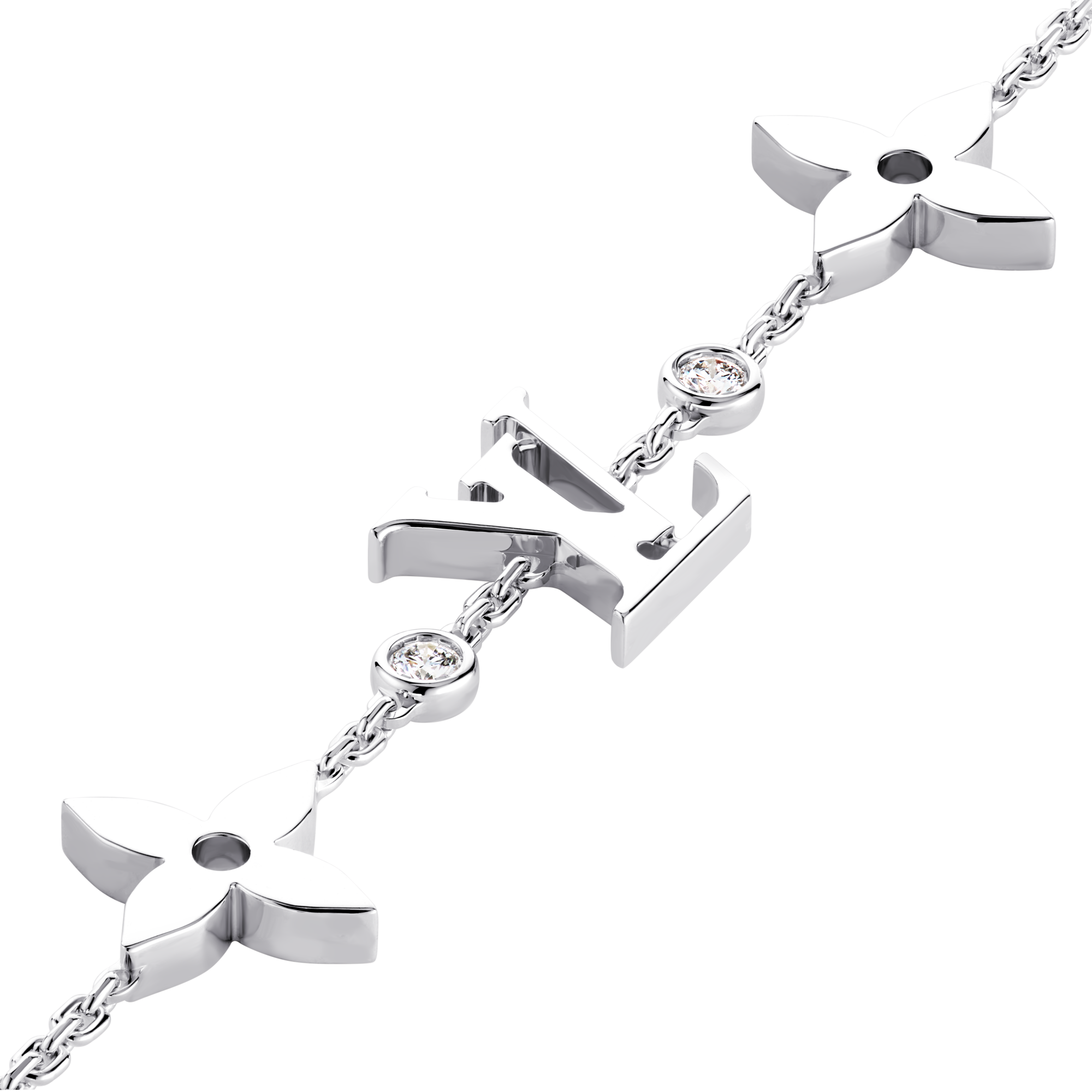 IDYLLE BLOSSOM MONOGRAM ARMBAND, WEISSGOLD UND DIAMANTEN  Schmuck Kategorien Alle Schmuckstücke | LOUIS VUITTON (Zoom)