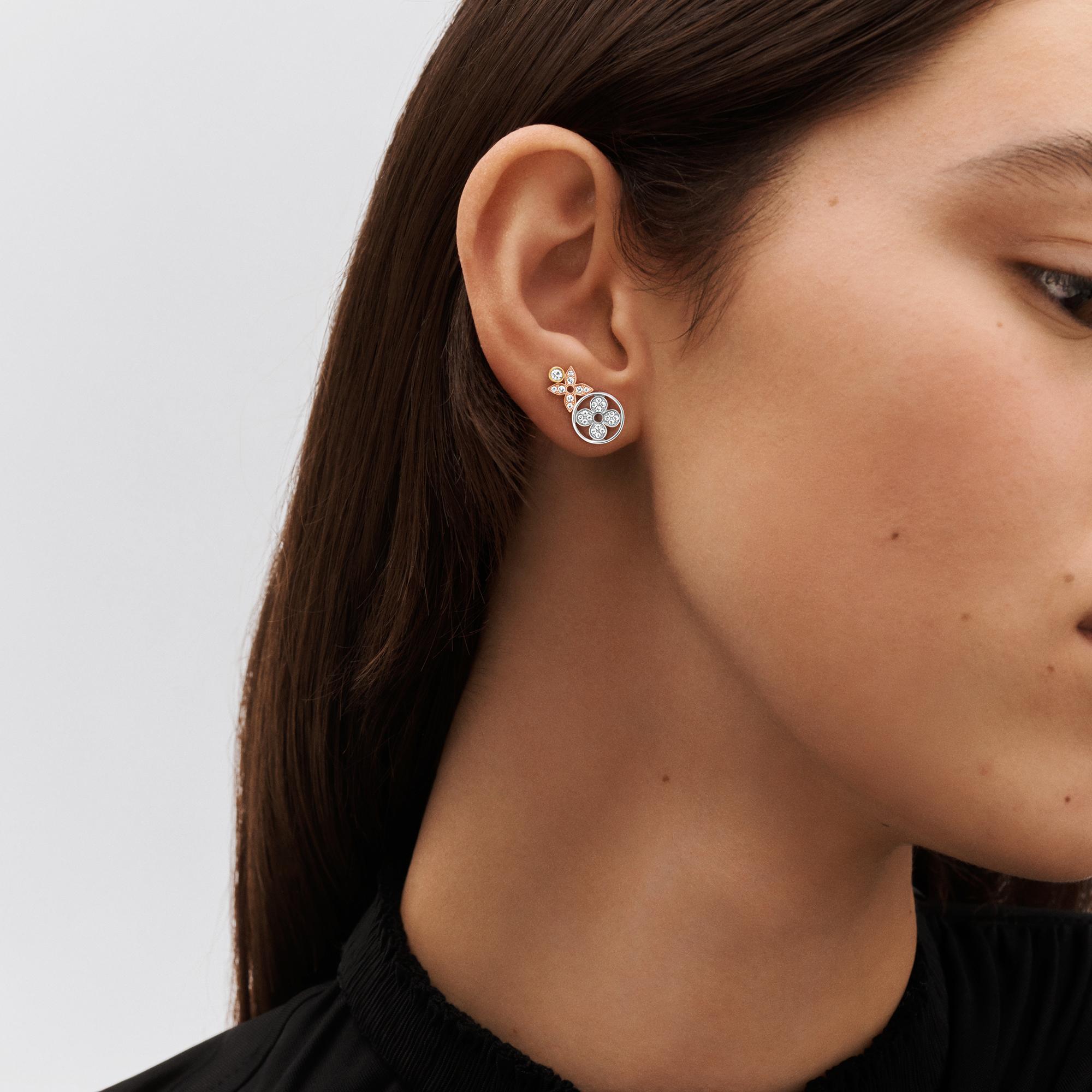 Idylle Blossom Ohrstecker, Weißgold, Gelbgold, Roségold und Diamanten  Schmuck Kategorien Alle Schmuckstücke | LOUIS VUITTON (Zoom)