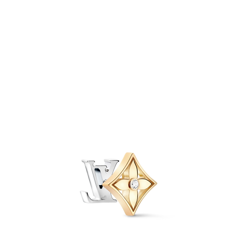 Idylle Blossom Ohrstecker zum Wenden, Gelb- und Weißgold und Diamant - Einzelstück Schmuck Kategorien Ohrringe | LOUIS VUITTON (Zoom)