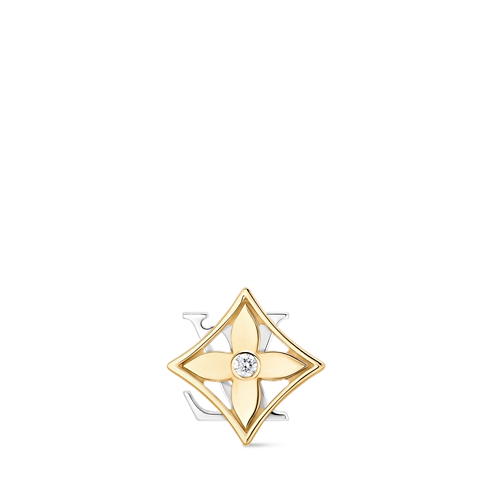 Idylle Blossom Ohrstecker zum Wenden, Gelb- und Weißgold und Diamant - Einzelstück Schmuck Kategorien Ohrringe | LOUIS VUITTON (Zoom)