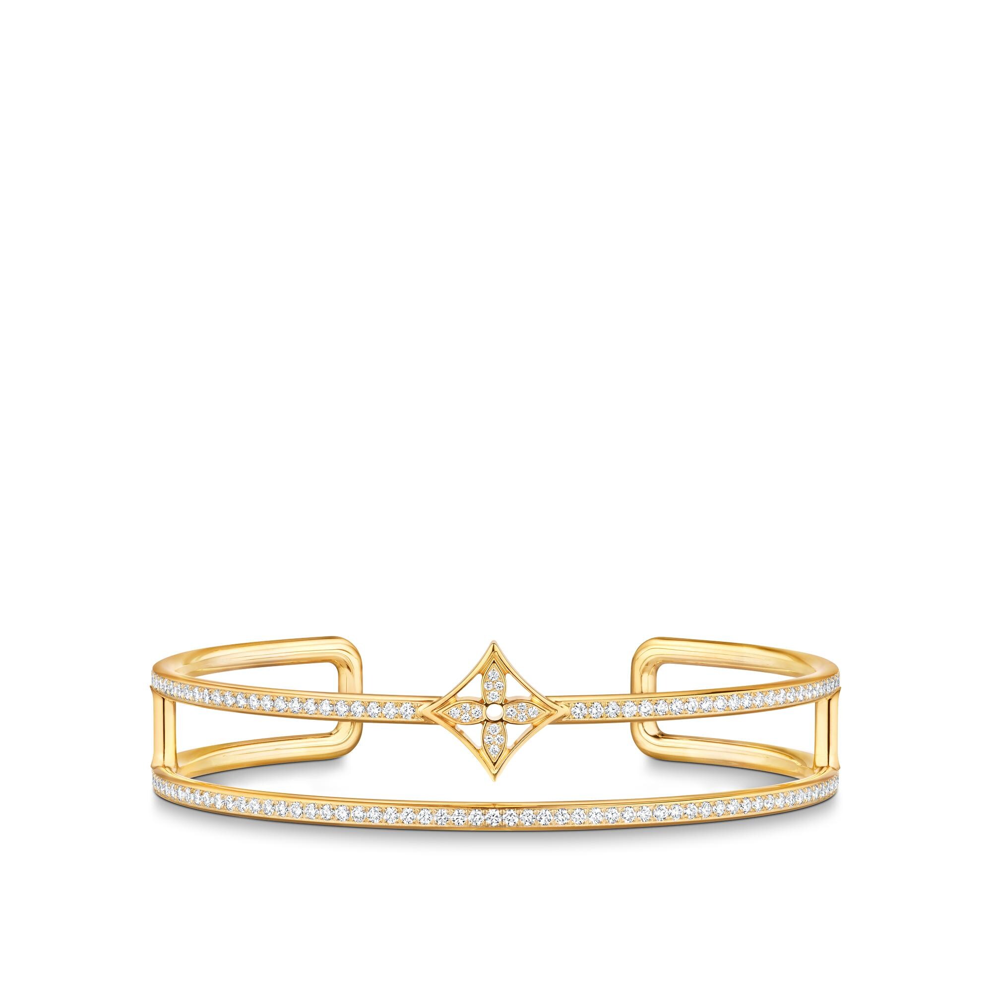 Idylle Blossom zweireihiger Armreif, Gelbgold und Diamanten  Schmuck Kategorien Alle Schmuckstücke | LOUIS VUITTON (Zoom)
