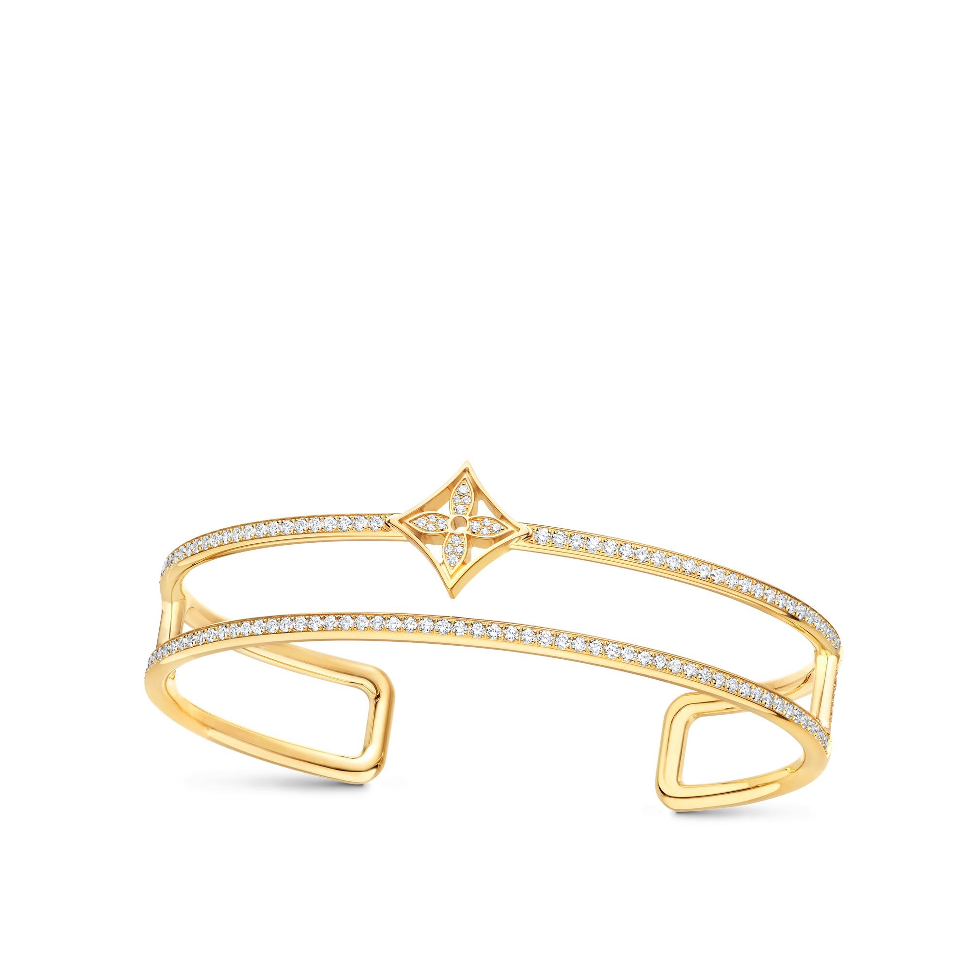 Idylle Blossom zweireihiger Armreif, Gelbgold und Diamanten  Schmuck Kategorien Alle Schmuckstücke | LOUIS VUITTON (Zoom)