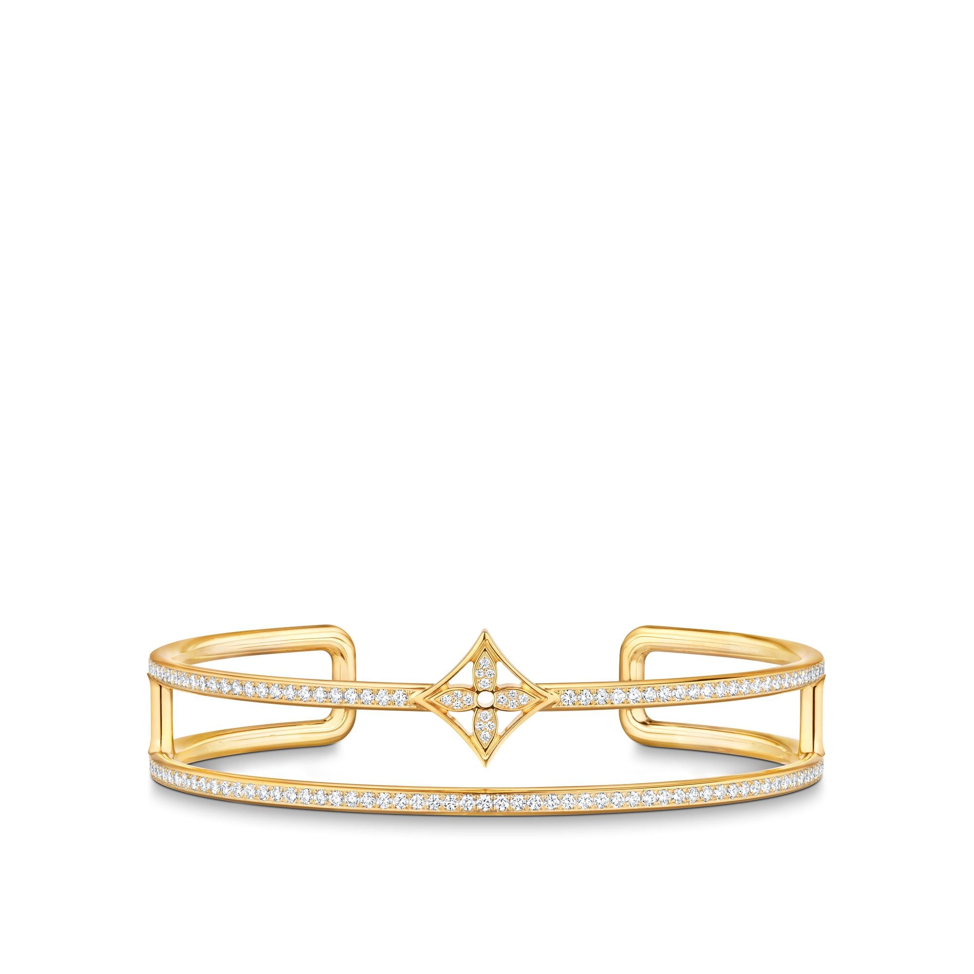 Idylle Blossom zweireihiger Armreif, Gelbgold und Diamanten  Schmuck Kategorien Alle Schmuckstücke | LOUIS VUITTON (Zoom)