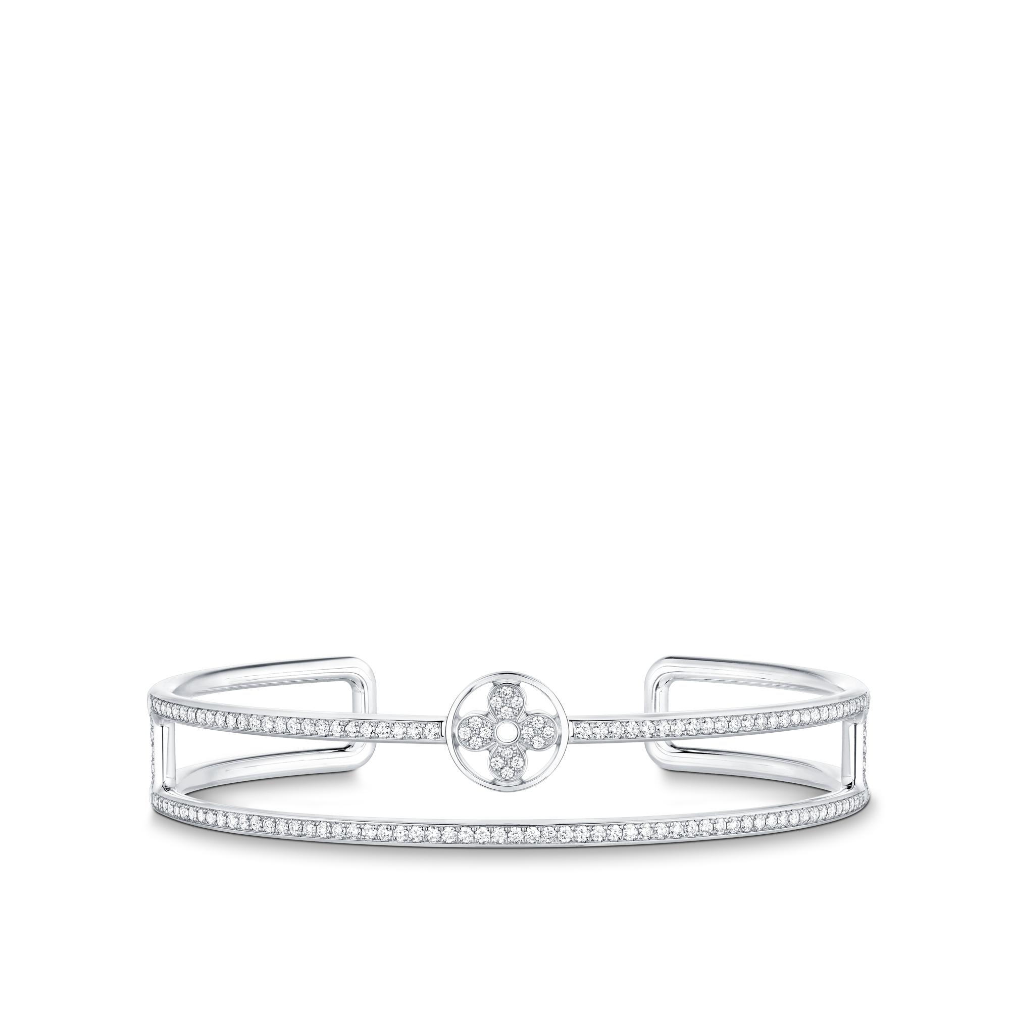 Idylle Blossom zweireihiger Armreif, Weißgold und Diamanten  Schmuck Kategorien Alle Schmuckstücke | LOUIS VUITTON (Zoom)
