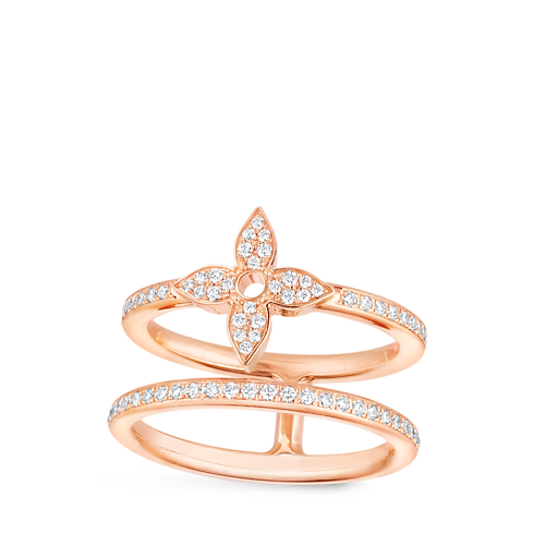 Idylle Blossom zweireihiger Ring, Roségold und Diamanten Schmuck Kategorien Alle Schmuckstücke | LOUIS VUITTON (Zoom)