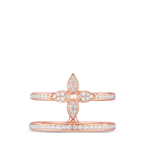 Idylle Blossom zweireihiger Ring, Roségold und Diamanten Schmuck Kategorien Alle Schmuckstücke | LOUIS VUITTON (Zoom)