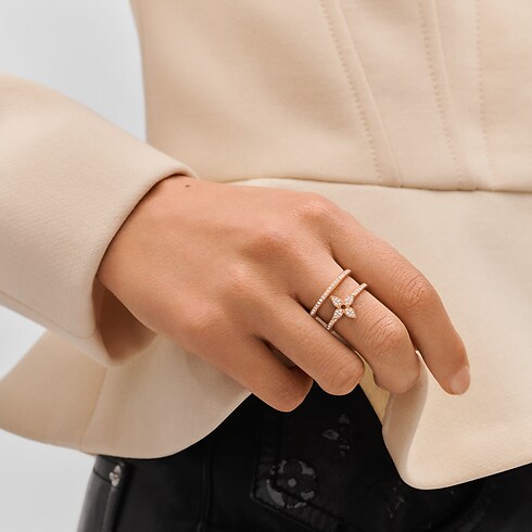 Idylle Blossom zweireihiger Ring, Roségold und Diamanten Schmuck Kategorien Alle Schmuckstücke | LOUIS VUITTON (Zoom)