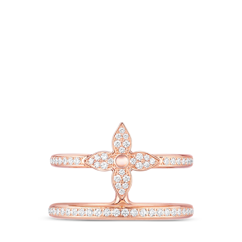 Idylle Blossom zweireihiger Ring, Roségold und Diamanten Schmuck Kategorien Alle Schmuckstücke | LOUIS VUITTON (Zoom)
